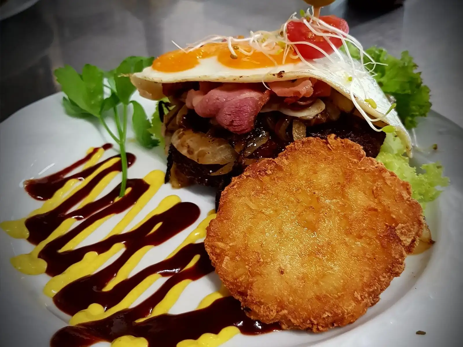 Burger de gibier de la Studentenmühle